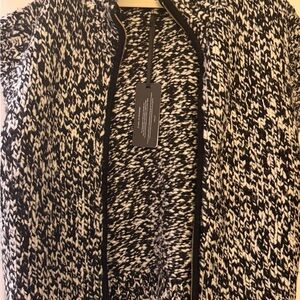 Varley Black and White Knit Vest XL